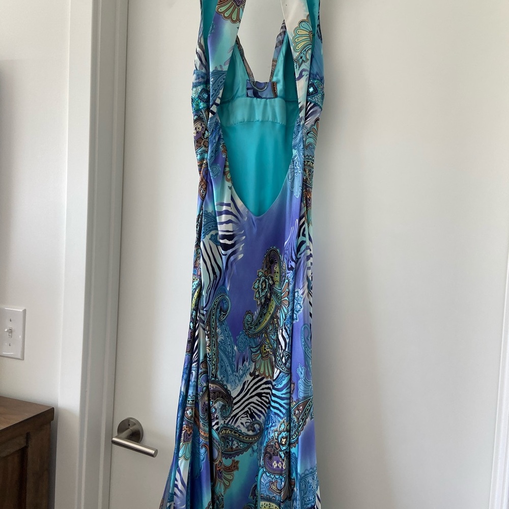 Cache Wild Pattern Backless Gown - image 3